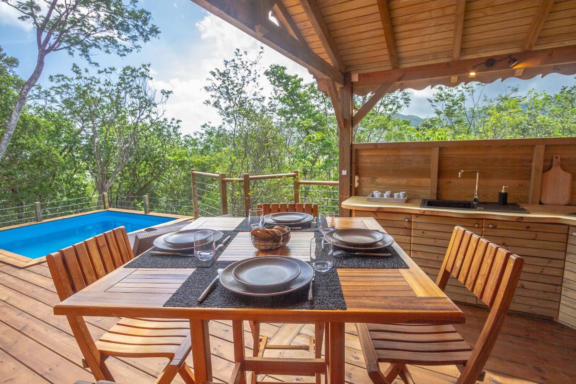 Au Jardin Des Colibris Ecolodge&Spa Деше Экстерьер фото