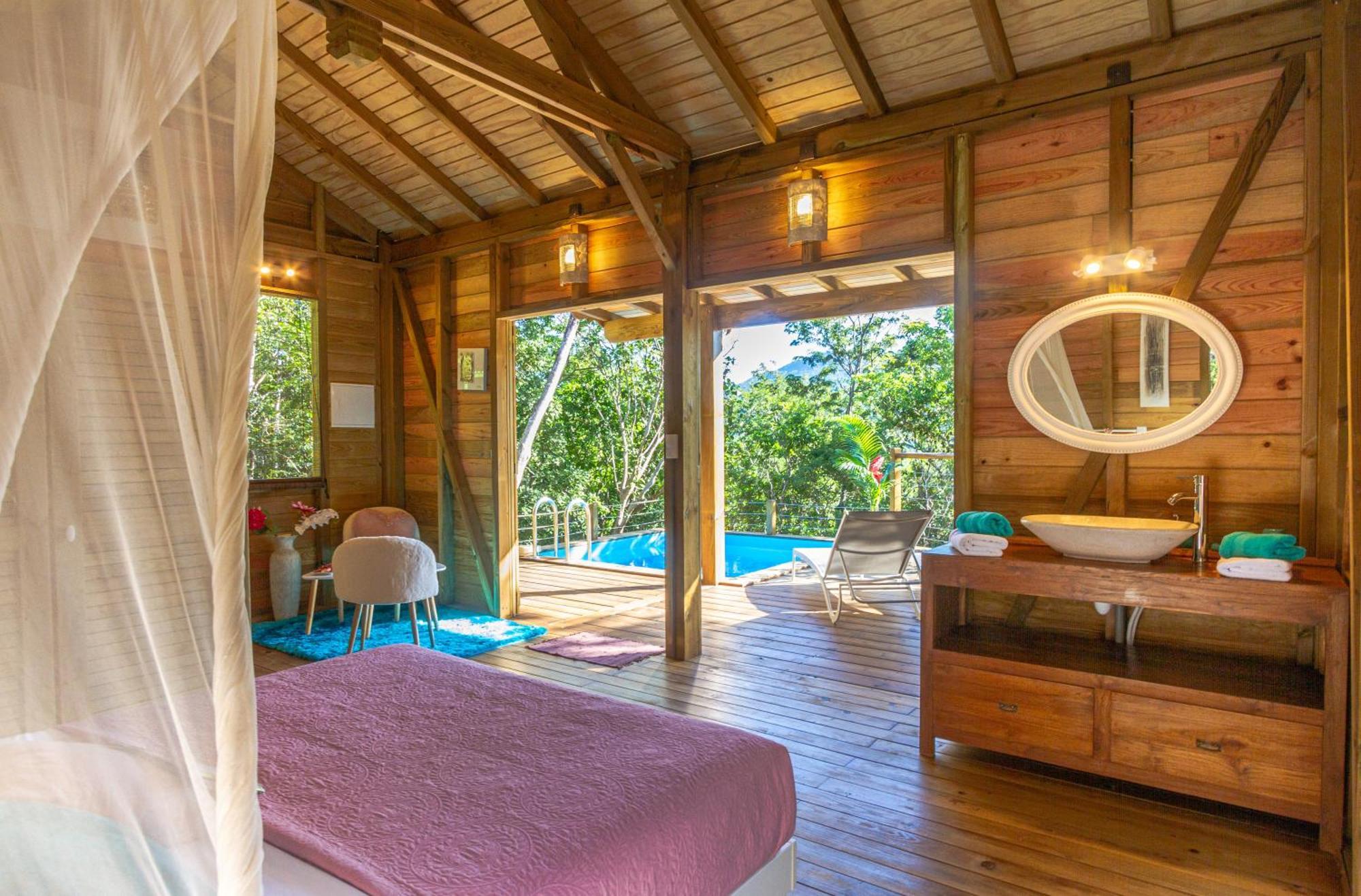 Au Jardin Des Colibris Ecolodge&Spa Деше Экстерьер фото